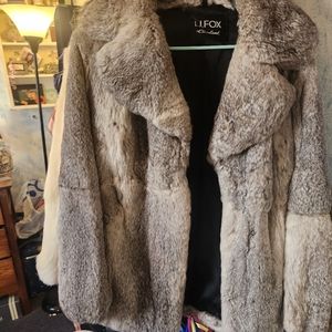 Fox fur coat